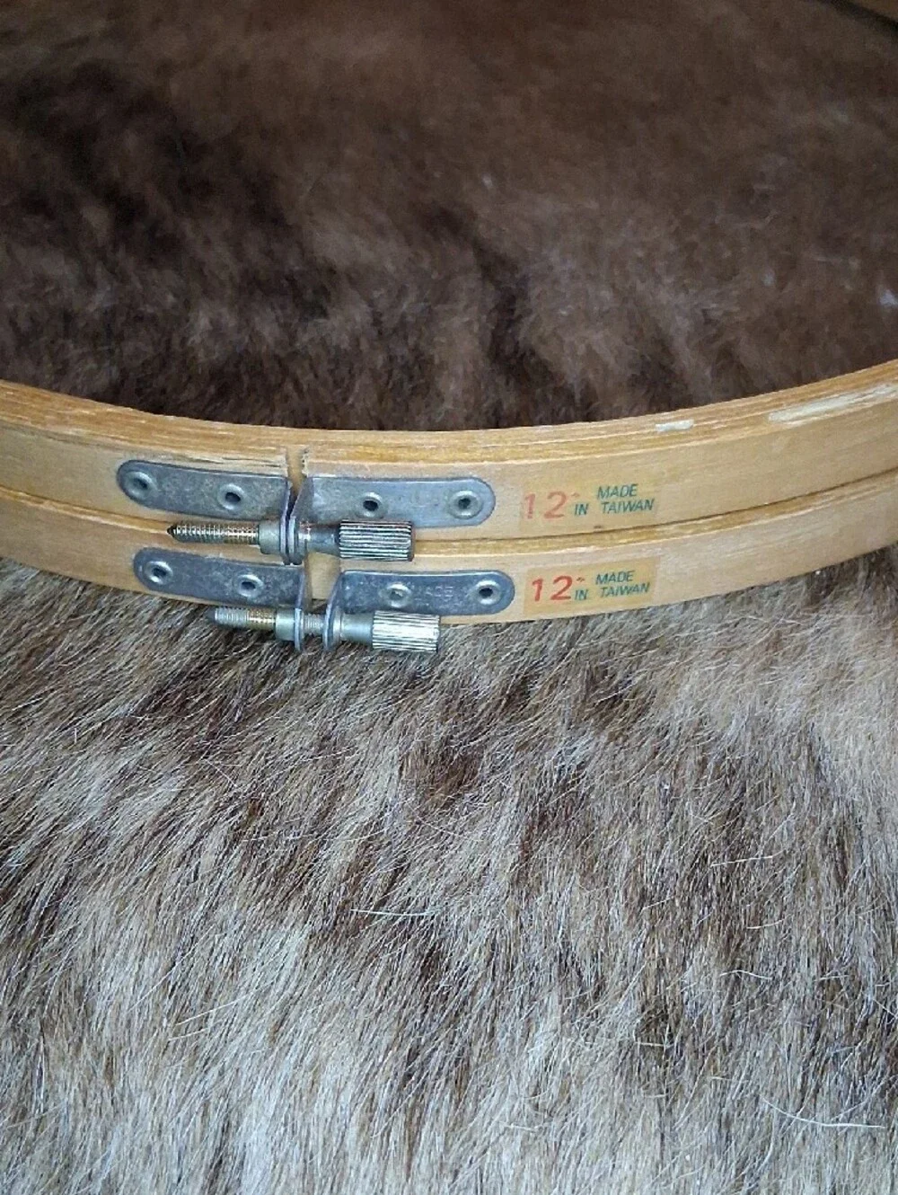 VTG Wood Embroidery Hoops Trio - Rustic Home Wall Decor